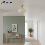 Orra Opal Glass Minimalist Ceiling Fixture - Modern Style for Living Room