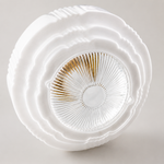 Cargar imagen en el visor de la Galería, Lámpara colgante de vidrio opalume: lámpara colgante vintage de vidrio lechoso con estilo art déco 