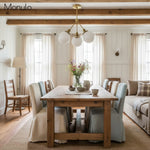 Load image into Gallery viewer, Glorica Glass Opal Globe Semi-Flush Ceiling Light – Modern Mid-Century Dining Room Fixture
