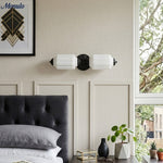 Bild in Gallery-Viewer laden, American Vintage Glas Laterne Geformt Horizontal Eloise Wandlampe