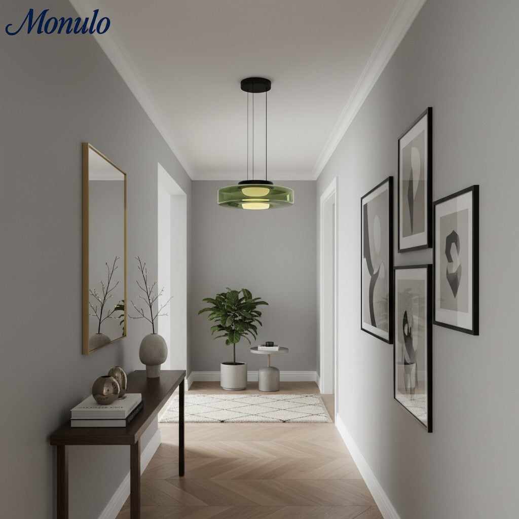 Verdoma Stacked Disc Form Glass Pendant Light Contemporary Nordic Lighting for Kitchens