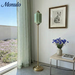 Load image into Gallery viewer, Eloise Decorative Glass Pumpkin Floor Lamp - Retro Organic Style for Living Rooms