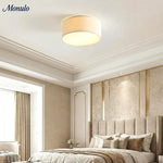 Load image into Gallery viewer, Dumora Drum Flush Mount Ceiling Light - Linen Shade Modern Elegance