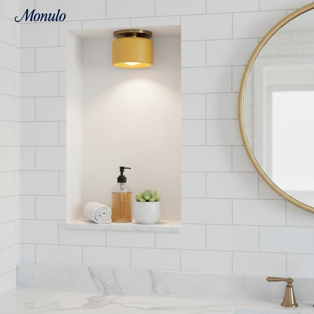 Plafonnier encastré contemporain en porcelaine Cerova – Éclairage d'ambiance doux pour couloirs et bureaux