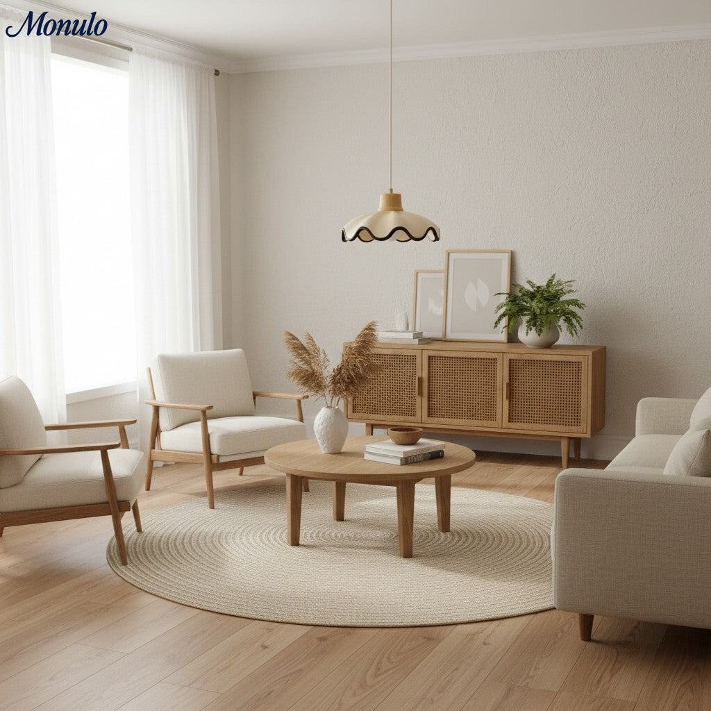 Suspension en résine en forme d'onde Resinova - Résine métallique moderne pour salles à manger et cuisines