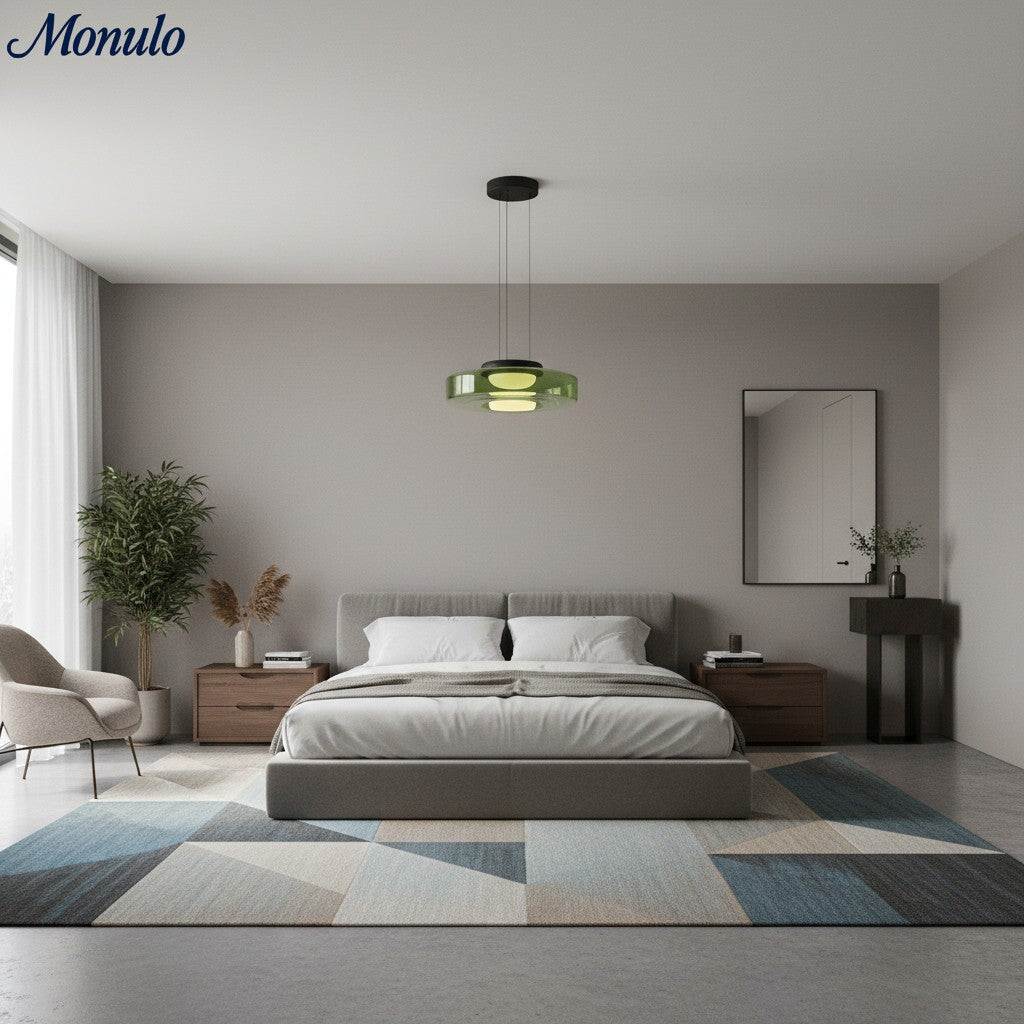 Verdoma Stacked Disc Form Glass Pendant Light Contemporary Nordic Lighting for Kitchens