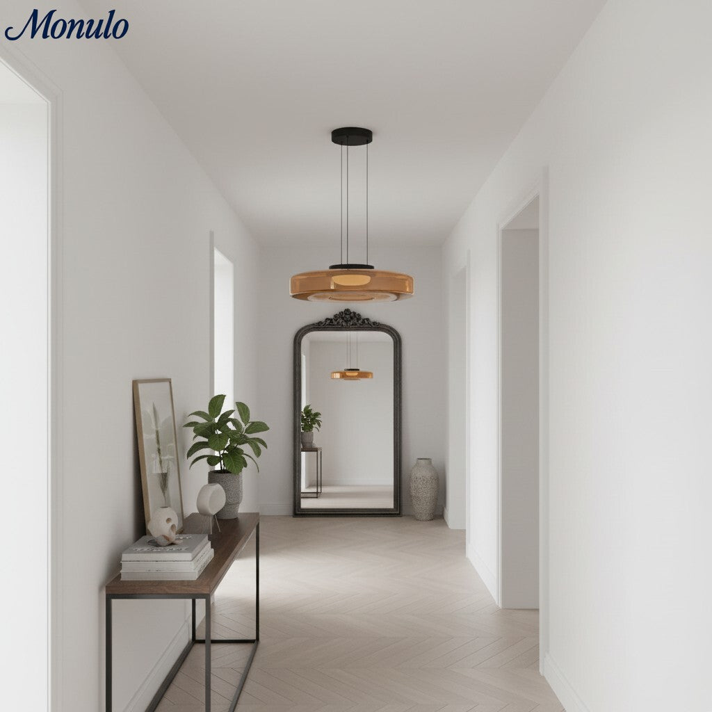 Verdoma Stacked Disc Form Glass Pendant Light Contemporary Nordic Lighting for Kitchens