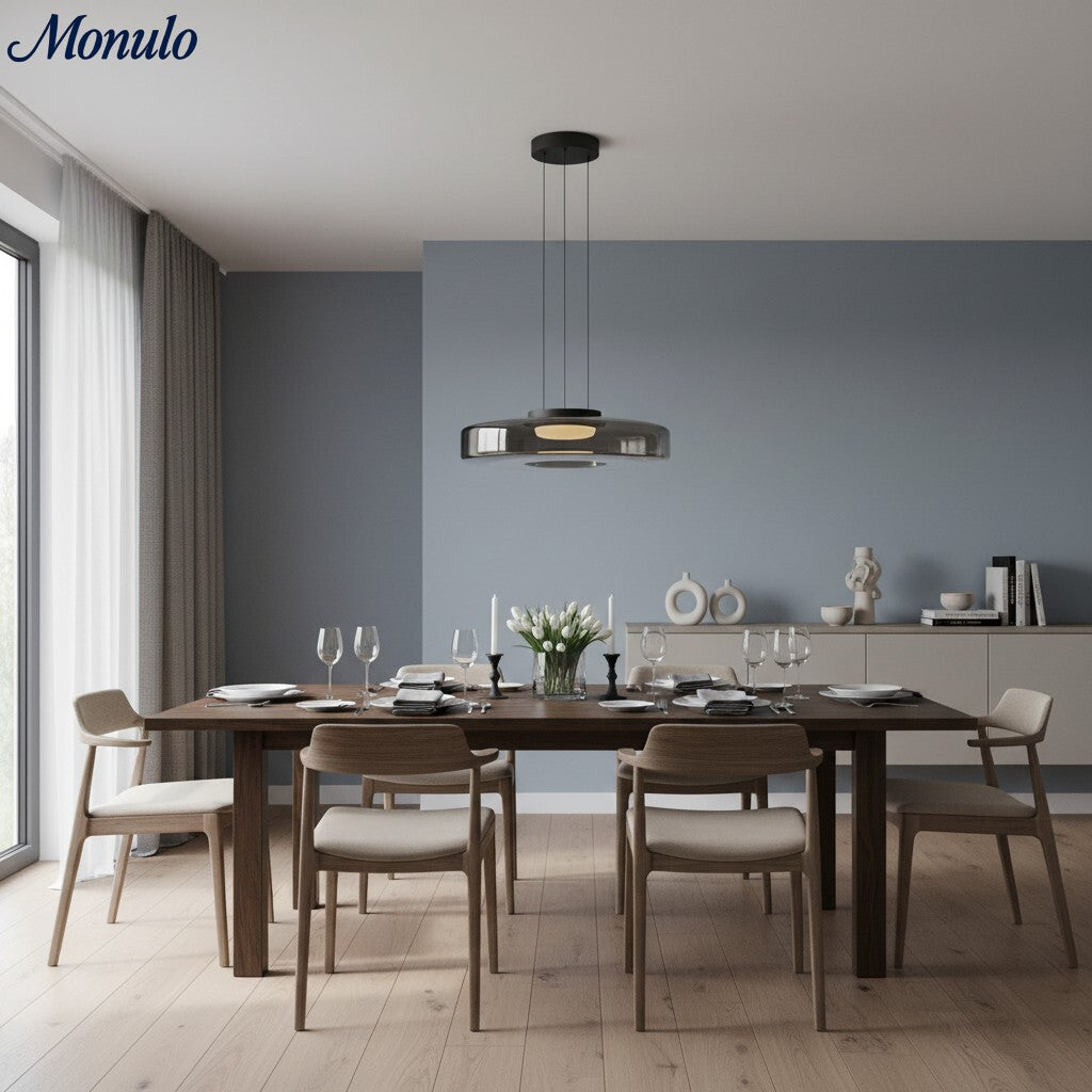 Verdoma Stacked Disc Form Glass Pendant Light Contemporary Nordic Lighting for Kitchens