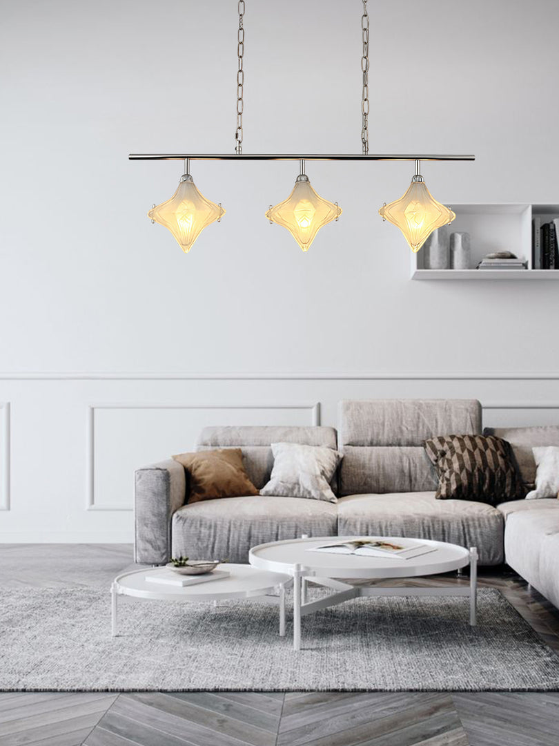 Art Deco Stern Lineare Pendelleuchte - Elegante Beleuchtung für Kücheninsel - Astris Cassiopeia