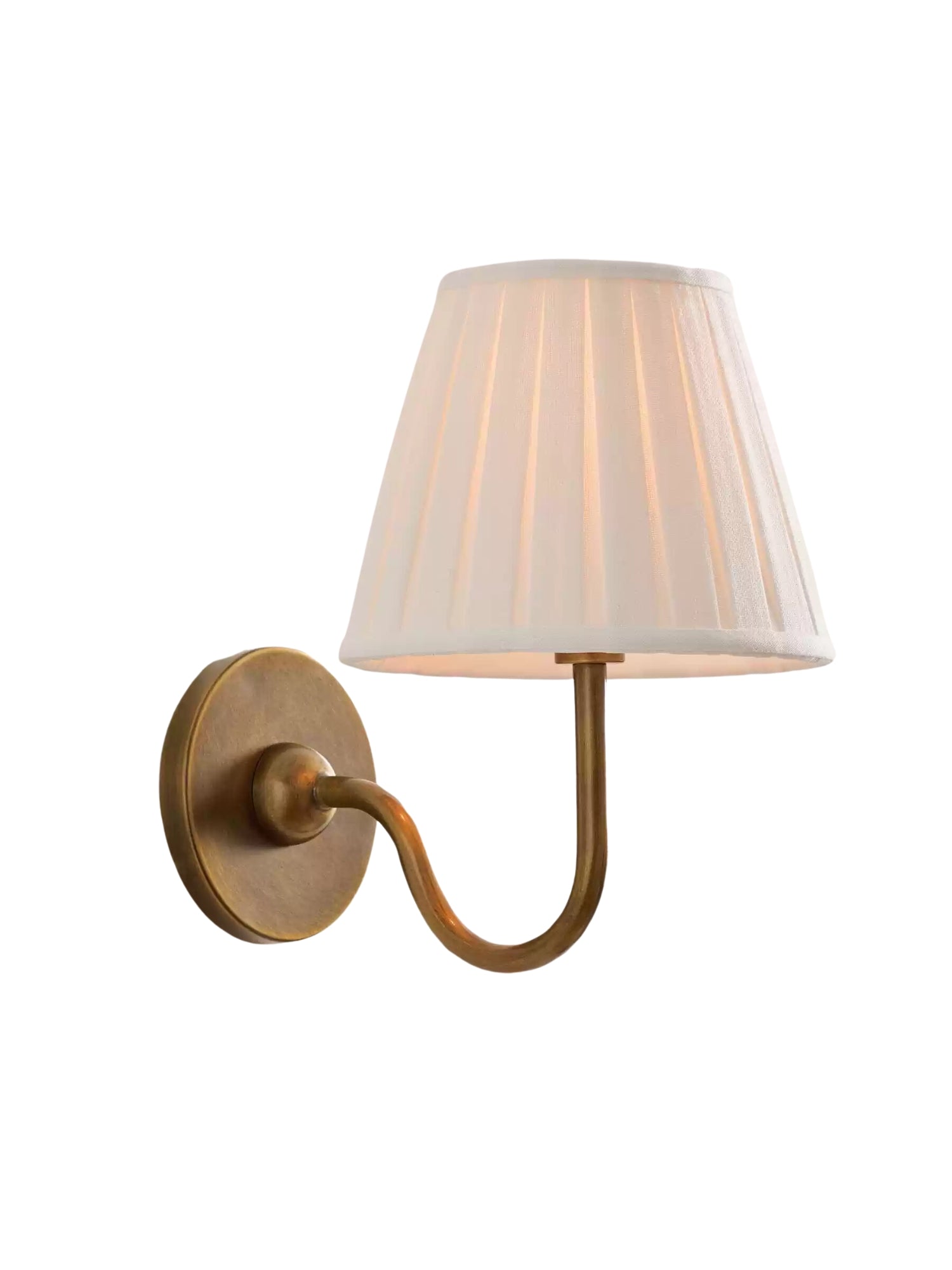 Aplique de pared con pantalla de tela y pantalla de tambor - Aplique plisado clásico 