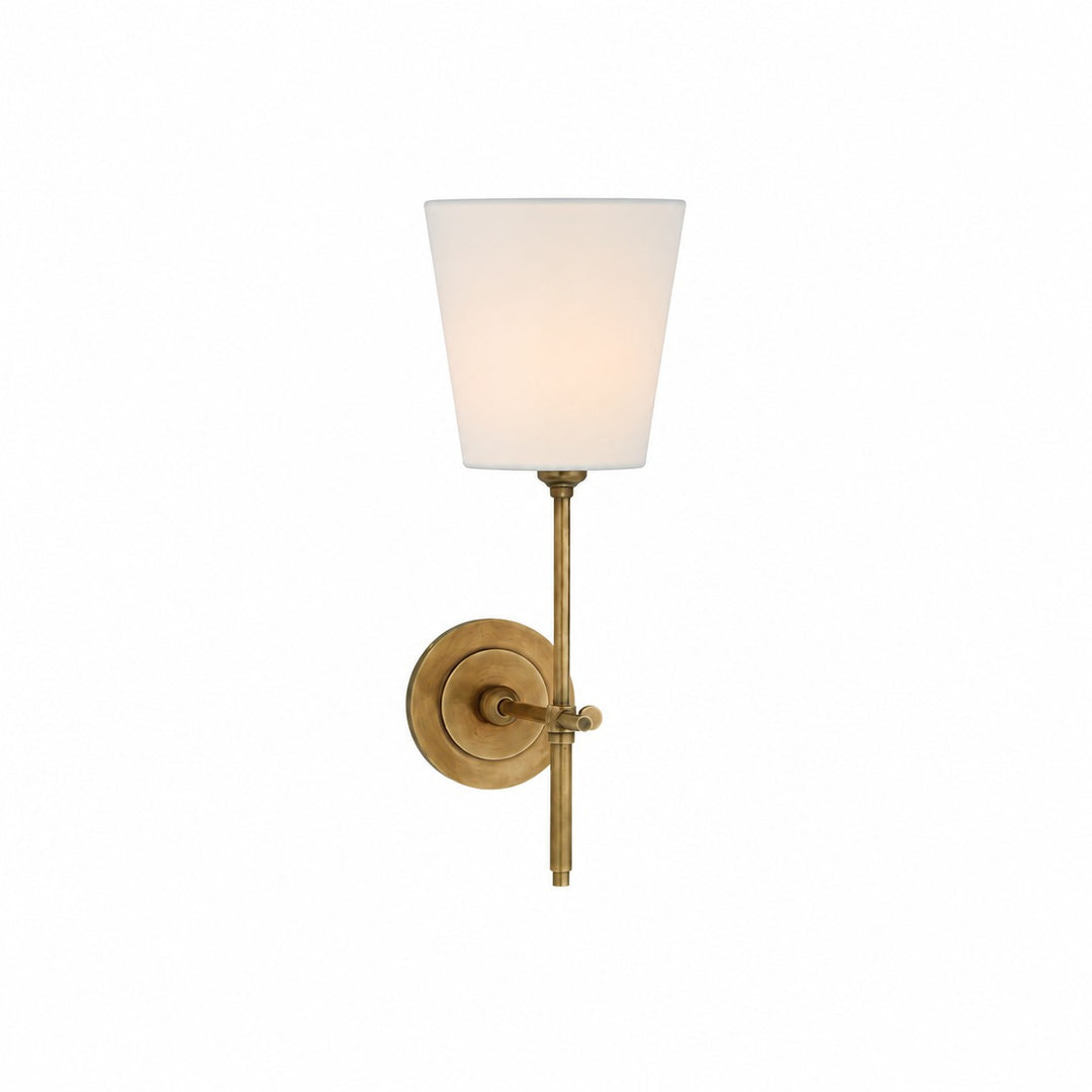 Rowan Classic Fabric Shade Wall Sconce Elegant Style - Bedroom Bedside Lighting