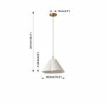 Cargar imagen en el visor de la Galería, Lámpara colgante Luminella con pantalla festoneada texturizada: una luz de techo de diseño para interiores contemporáneos. 
