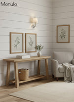 Cargar imagen en el visor de la Galería, Aplique de pared Rowan con pantalla cilíndrica – Aplique de tela para una iluminación acogedora de estilo rústico
