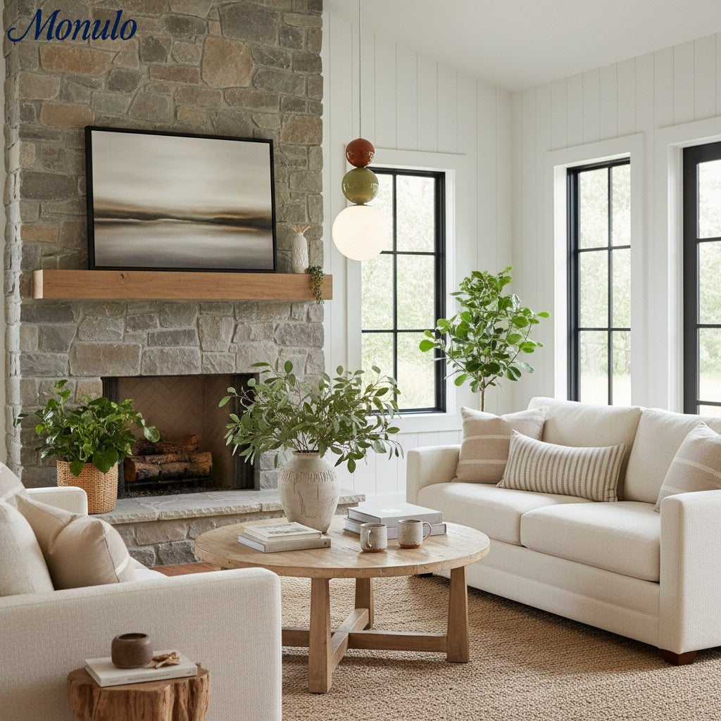 Lámpara colgante moderna Verdoma con esfera triple de vidrio brillante, estilo minimalista para comedores y salas de estar