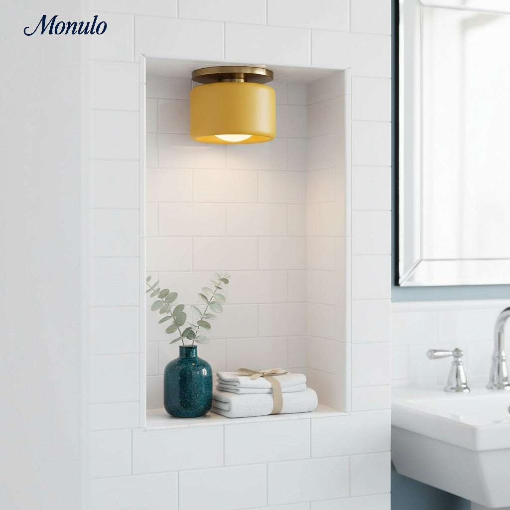 Plafonnier encastré contemporain en porcelaine Cerova – Éclairage d'ambiance doux pour couloirs et bureaux