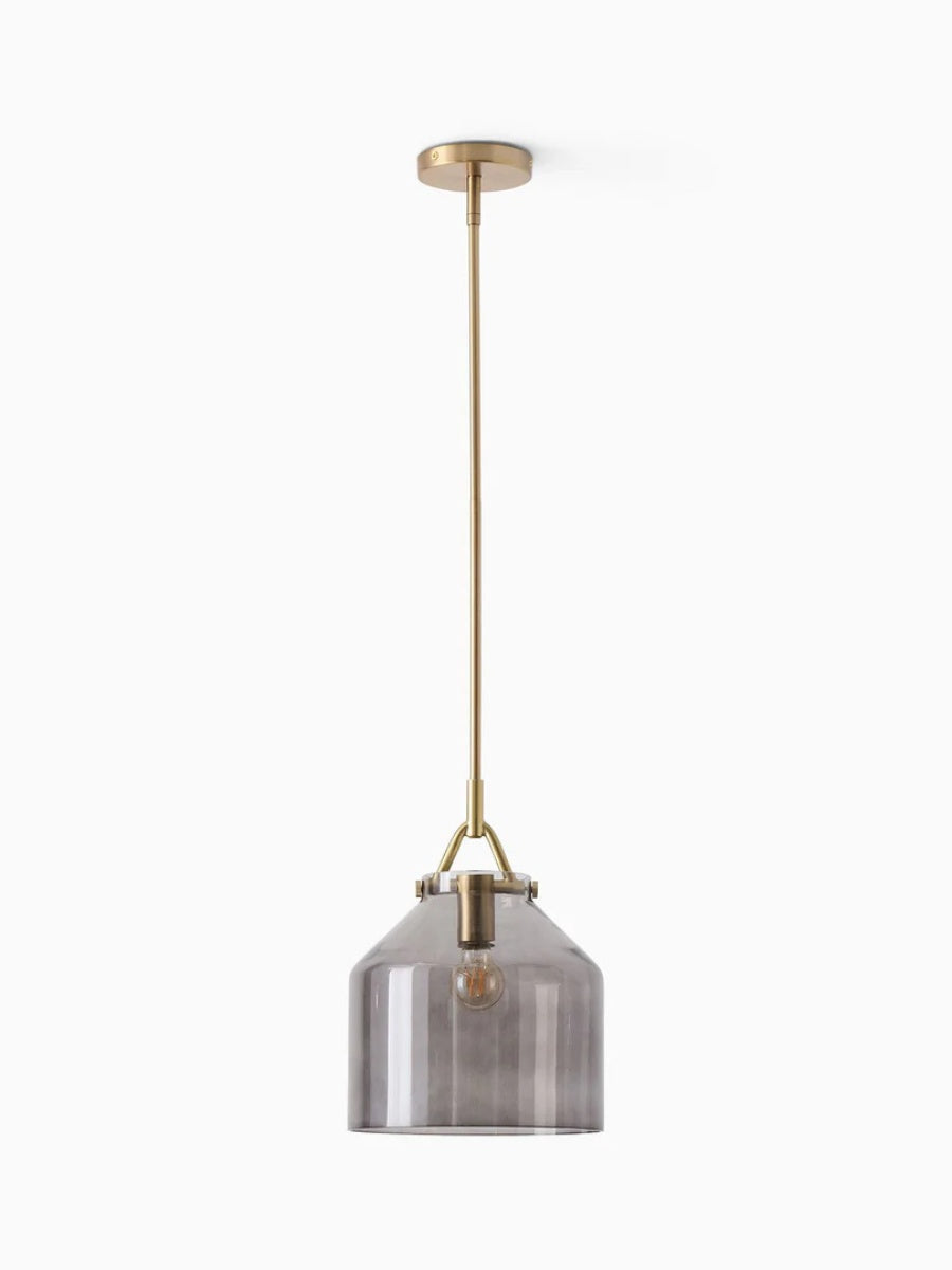 Hanton Nordic Metal Henry Pendant Light - Minimalist Glass And Metal Shade