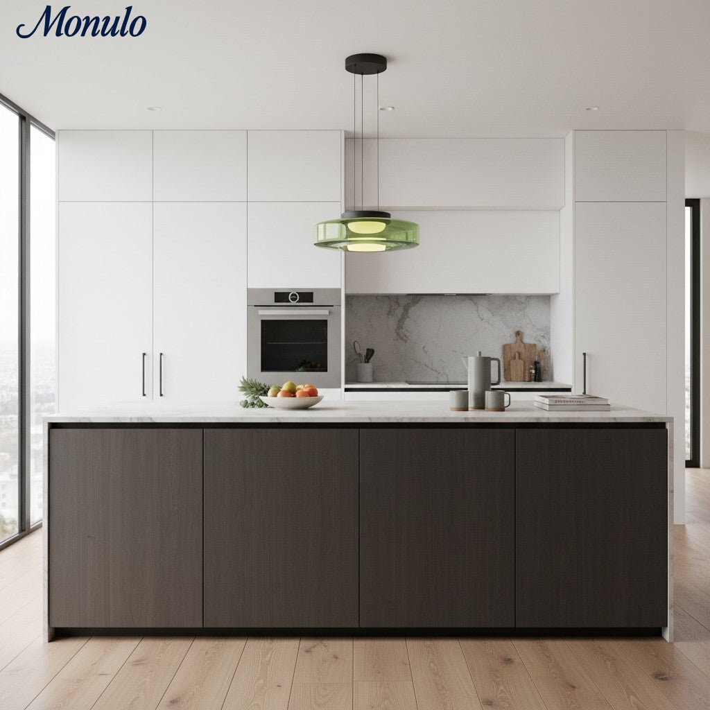 Verdoma Stacked Disc Form Glass Pendant Light Contemporary Nordic Lighting for Kitchens