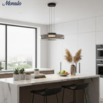 Load image into Gallery viewer, Verdoma Stacked Disc Form Glass Pendant Light Contemporary Nordic Lighting for Kitchens