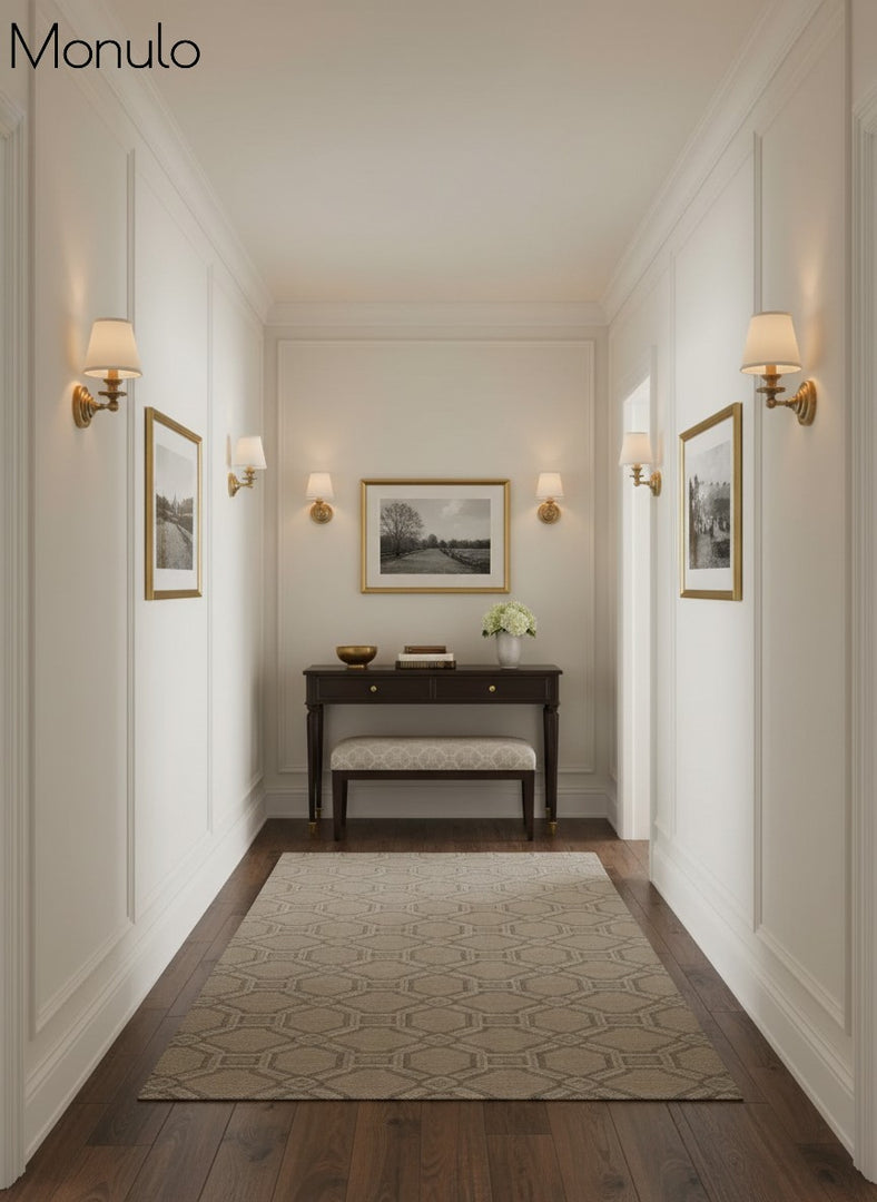 Aplique de pared Rowan con pantalla cilíndrica – Aplique de tela para una iluminación acogedora de estilo rústico