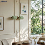 Bild in Gallery-Viewer laden, American Vintage Glas Laterne Geformt Horizontal Eloise Wandlampe