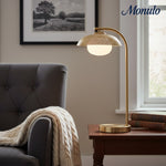 Load image into Gallery viewer, Elorina Retro Metal Shade Table Lamp – Contemporary Plug-In Design for Side Tables &amp; Nightstands
