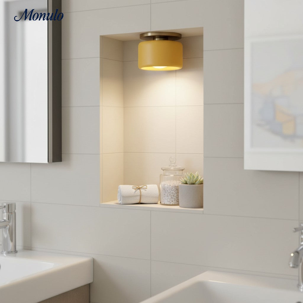 Plafonnier encastré contemporain en porcelaine Cerova – Éclairage d'ambiance doux pour couloirs et bureaux