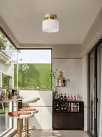 Load image into Gallery viewer, Nordic Morandi Cylinder Glass Ceiling Light – Colorful Fixture For Hallways
