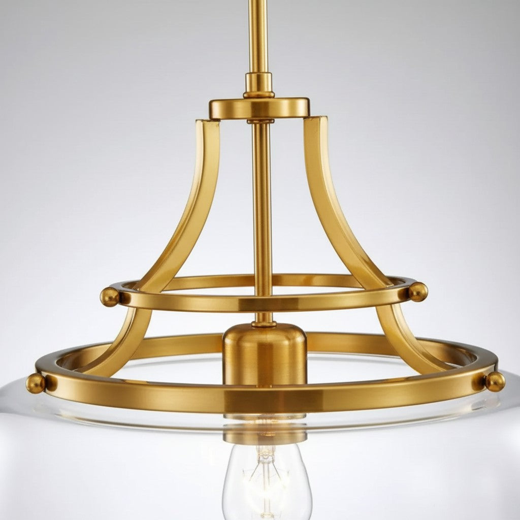 Lirra Classic Glass Dome Pendant – Timeless Pendant Light for Kitchens and Hallways