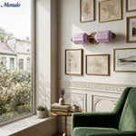 Bild in Gallery-Viewer laden, American Vintage Glas Laterne Geformt Horizontal Eloise Wandlampe