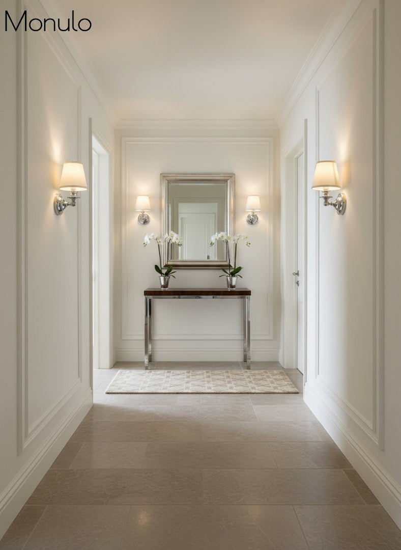 Aplique de pared Rowan con pantalla cilíndrica – Aplique de tela para una iluminación acogedora de estilo rústico