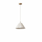 Cargar imagen en el visor de la Galería, Lámpara colgante Luminella con pantalla festoneada texturizada: una luz de techo de diseño para interiores contemporáneos. 
