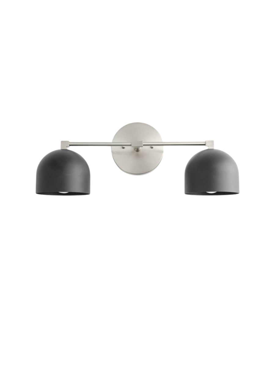 Metio Dome Vanity Wall Light – Mid-Century Fixture for Bathroom