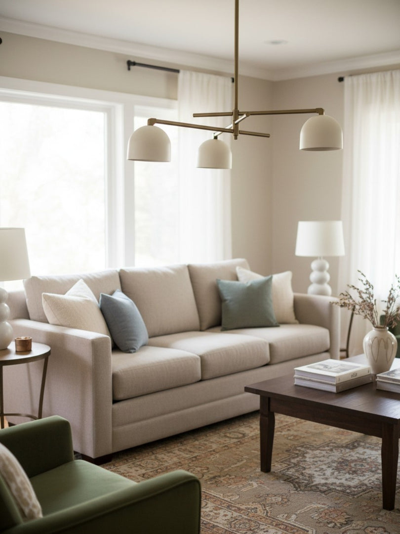 Metio Dome Elegant Chandelier – Contemporary Luxury Light for Master Bedroom or Hotel Lobby