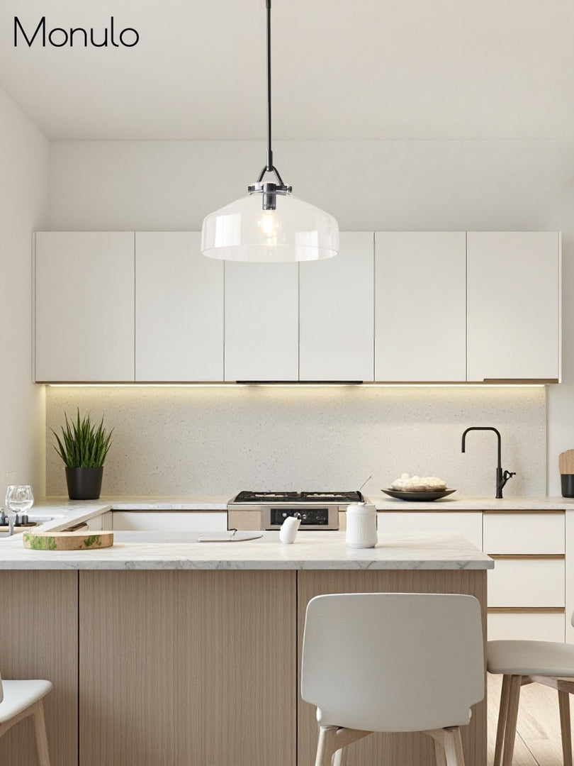 Lámpara colgante de metal minimalista nórdica 
