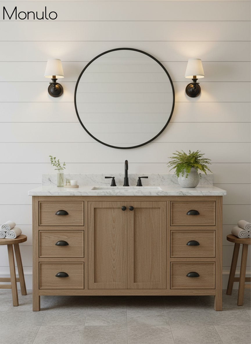 Rowan Drum Shade Wall Sconce – Fabric Sconce Light for Cozy Cottage Lighting