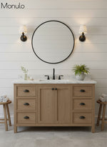 Cargar imagen en el visor de la Galería, Aplique de pared Rowan con pantalla cilíndrica – Aplique de tela para una iluminación acogedora de estilo rústico
