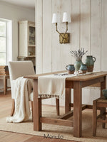 Load image into Gallery viewer, Vintage Fabric Wall Sconce – Double Drum Shade for Bedroom or Hallway
