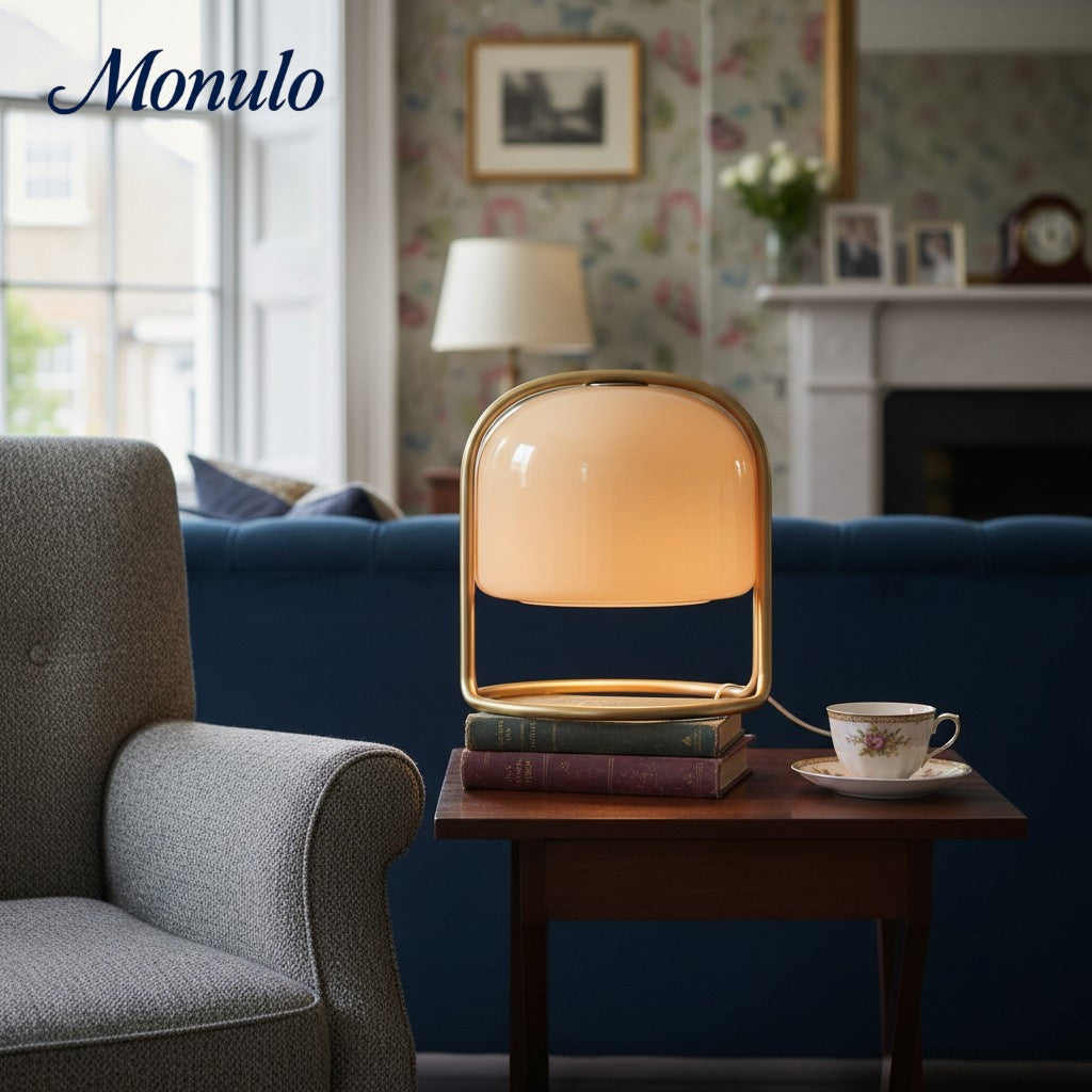 Delvora Contemporary Dome Shade Table Lamp – Perfect for Nightstands & Reading Corners