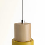 Cargar imagen en el visor de la Galería, Lámpara colgante cilíndrica Verdoma Playful Macaron - Cadena ajustable para iluminación de hogar y cafetería