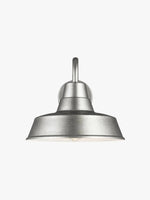Cargar imagen en el visor de la Galería, Aplique de pared para granero de exterior Korvi: iluminación retro de aluminio resistente
