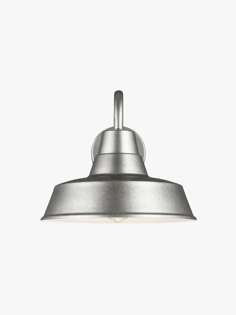 Aplique de pared para granero de exterior Korvi: iluminación retro de aluminio resistente