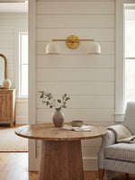 Load image into Gallery viewer, Metio Dome Vanity Wall Light – Mid-Century Fixture for Bathroom
