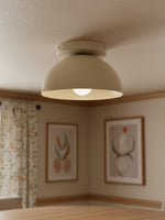 Load image into Gallery viewer, Metio Dome Minimalist Ceiling Lamp – Flush Mount for Small Spaces, Multi-Color Options
