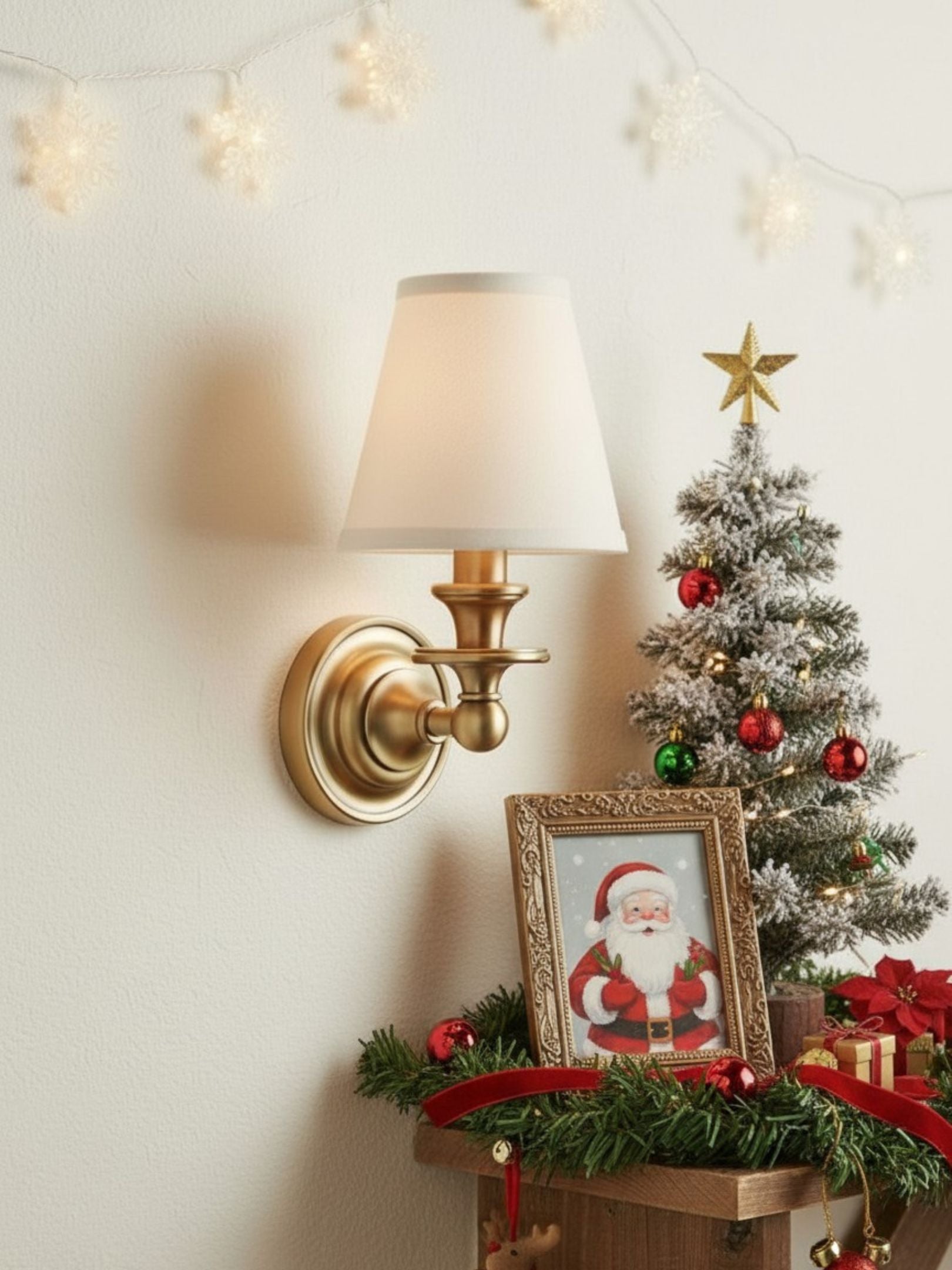 Applique murale Rowan Drum Shade – Applique en tissu pour un éclairage chaleureux de style cottage