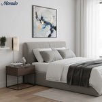 Charger l'image dans la visionneuse de galerie, Lampe murale cylindrique Cylume à brancher - Tissu moderne et minimaliste pour chambres et salons