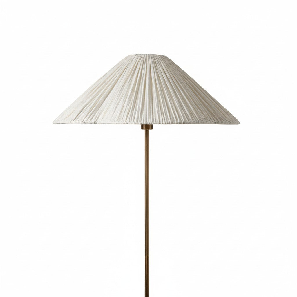 Luminella Contemporary Linen Shade Bronze Floor Lamp – Bedroom & Living Area Lighting