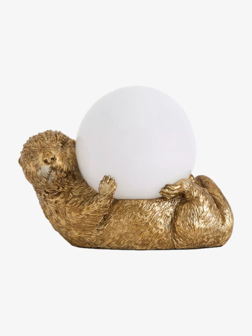 Pawdia Animal Bedside Table Lamp - Classic Fabric Shade Lighting