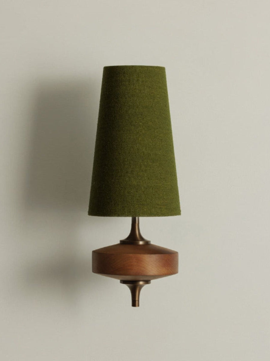 Rowan Retro Fabric Shade Wall Sconce – Classic Fabric Lighting For Bedroom