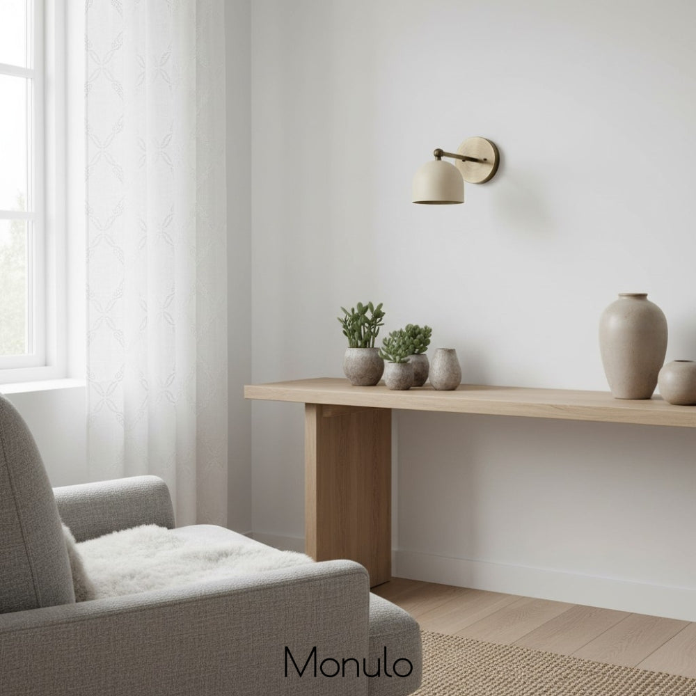 Metio Dome Industrial Modern Wall Sconce – Soft Ambient Light for Hallways