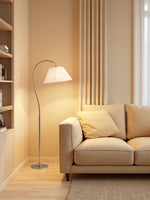 Load image into Gallery viewer, Luvora Pleated Shade Floor Lamp - Adjustable Linen Light in Farmhouse Style
